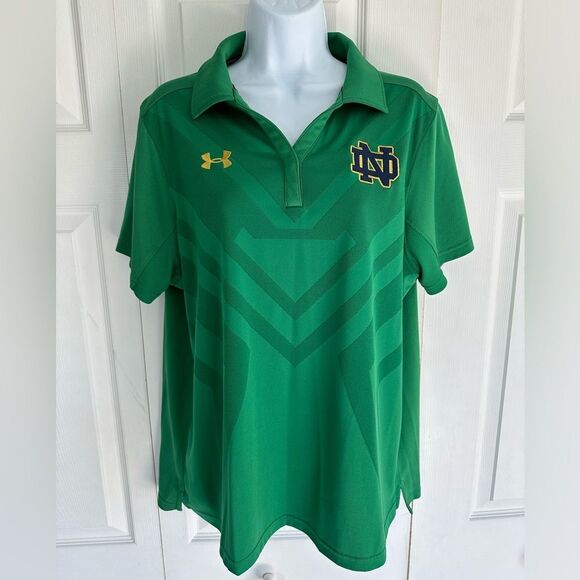 Under Armour Notre Dame Women’s Golf Loose Polo Fighting Irish Athletic XL Women - Picture 1 of 14